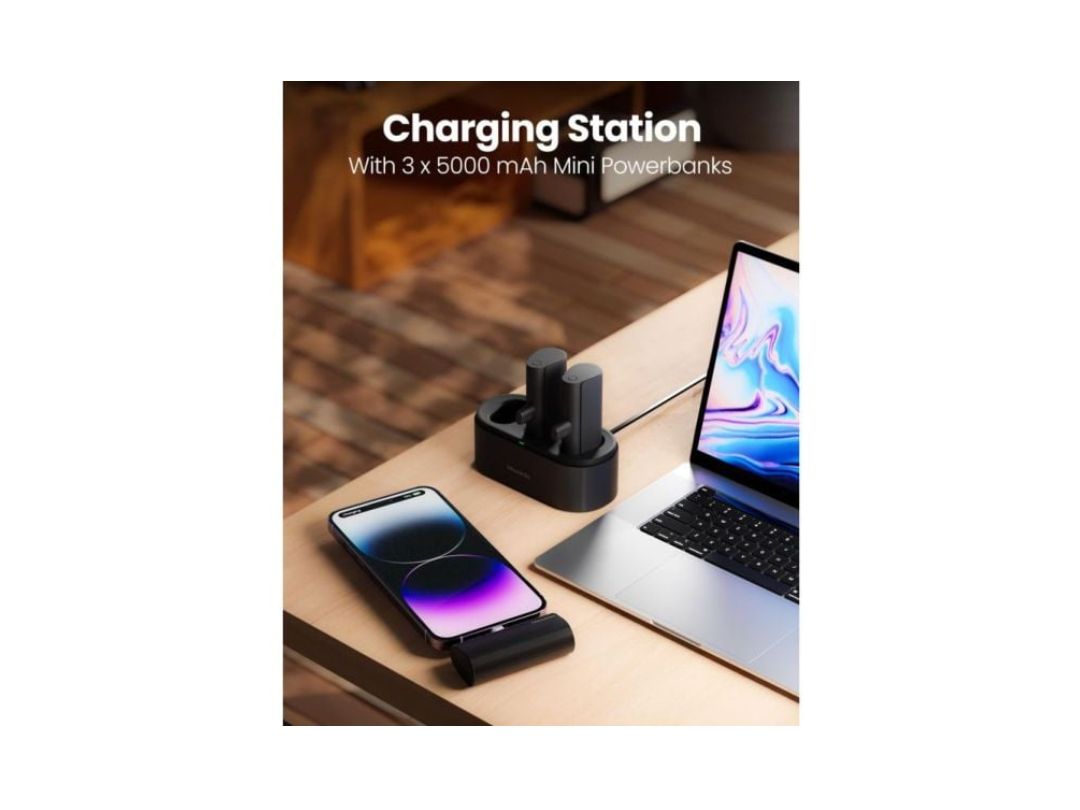Moxedo 3-in-1 Power Bank 5000mAh Black MX-PBH033-BK Moxedo 3-in-1 Power Bank 5000mAh Black MX-PBH033-BK